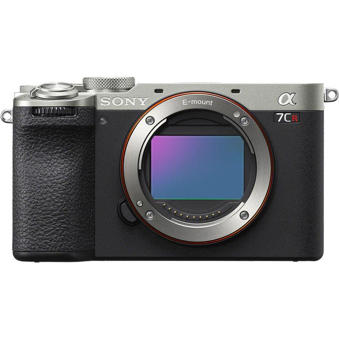 Sony a7CR Full Frame Mirrorless Camera Body Silver + 50mm F1.8 Lens Kit Bundle