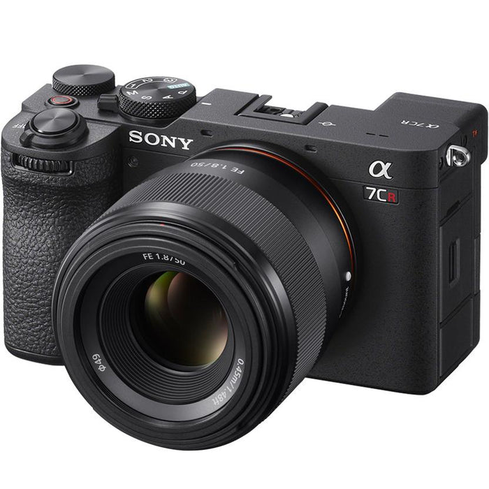 Sony a7CR Full Frame Mirrorless Camera Body Black + 50mm F1.8 Lens Kit Bundle