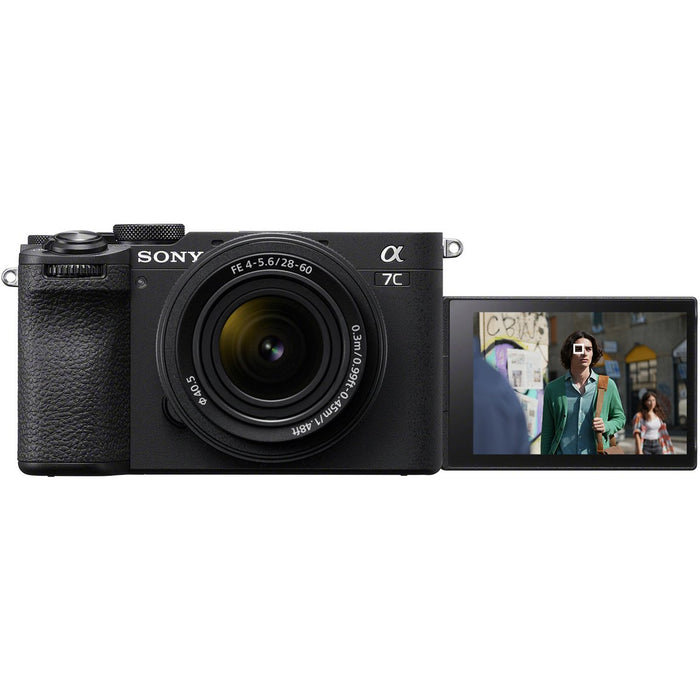 Sony a7C II Full Frame Mirrorless Camera Black + 28-60mm Lens & Essentials Kit Bundle