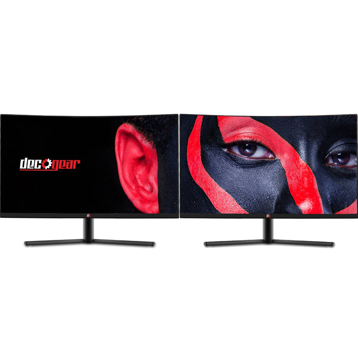 Deco Gear 27-Inch 2560x1440 Color Accurate VA Curved Monitor, 99% sRGB, 144Hz, 2-Pack