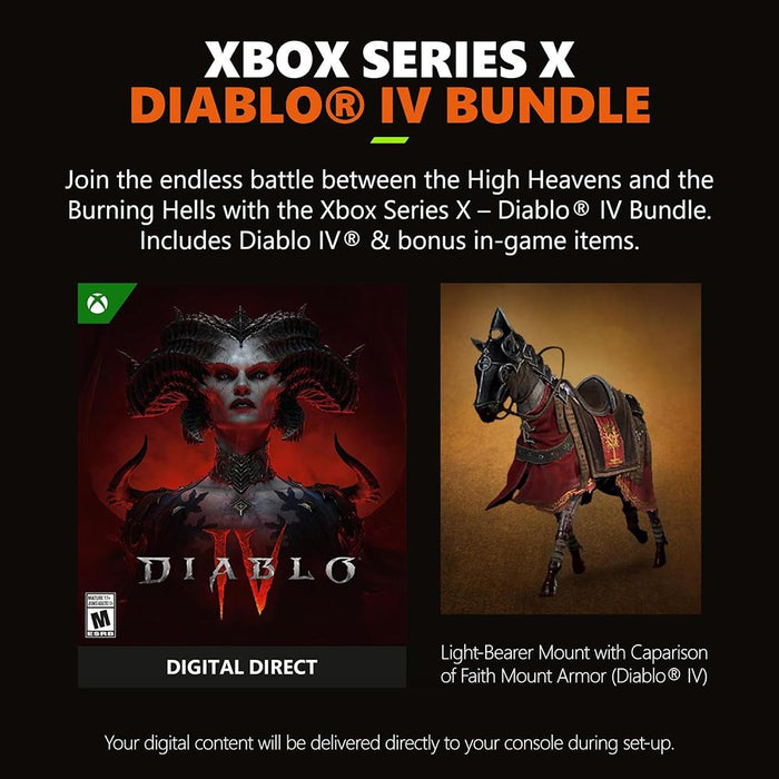 Microsoft Xbox Series X 1TB SSD Diablo IV Bundle - Open Box
