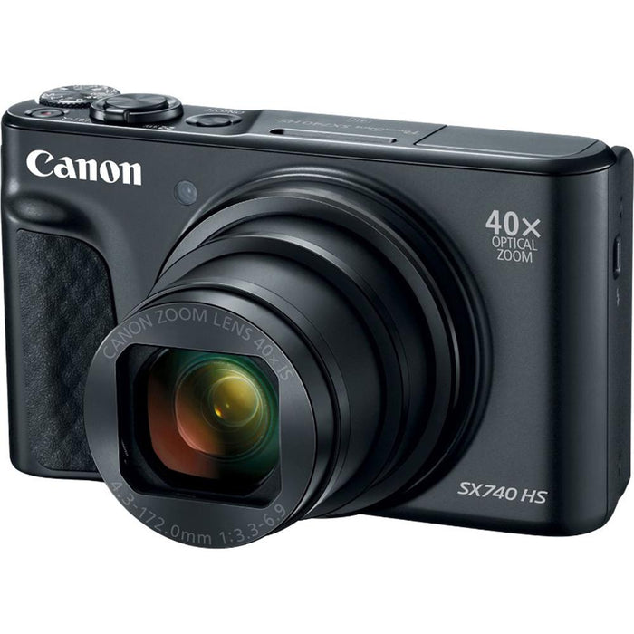 Canon PowerShot SX740 HS 20.3MP 40x Optical Zoom with 4K Video Recording (Black)