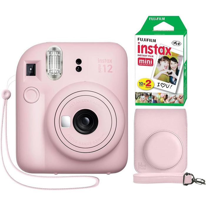 Fujifilm Instax Mini 12 Instant Camera, Blossom Pink (16806250) - Open Box