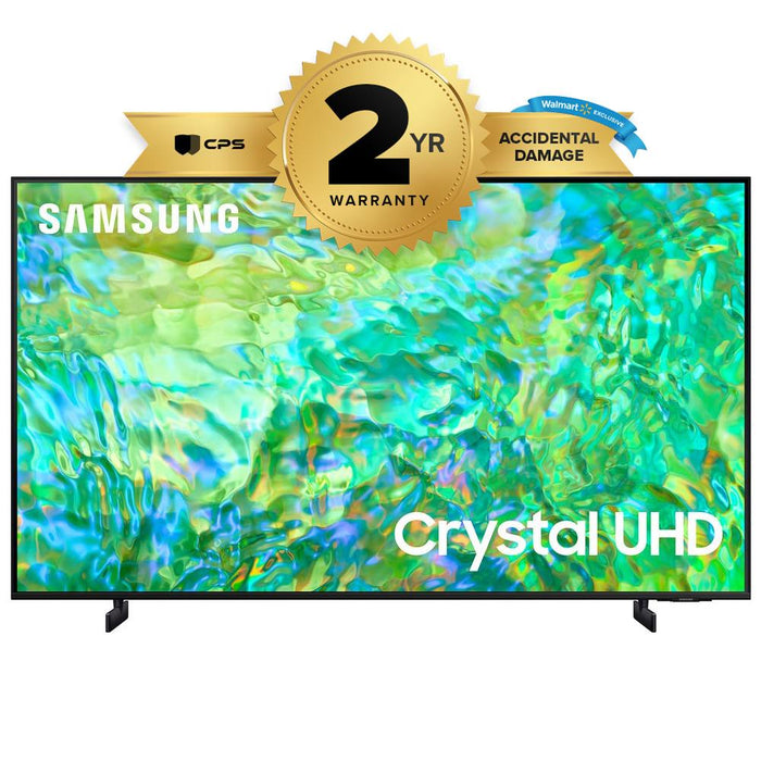 Samsung 55" Crystal UHD 4K Smart TV 2023 Bundle with 2 YR Accidental Warranty