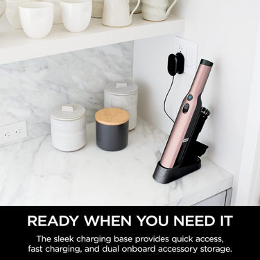 Shark WANDVAC Handheld Vacuum and Charging Dock, Rose Gold - Refurbished