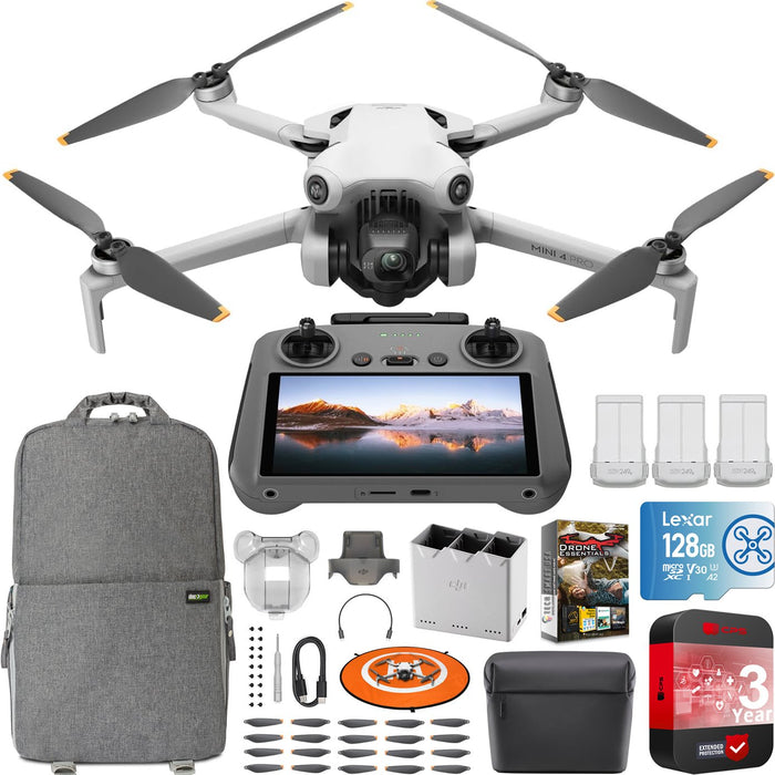 DJI Mini 4 Pro Drone 4K HDR Fly More Combo + RC 2 Remote + Extended Warranty Bundle