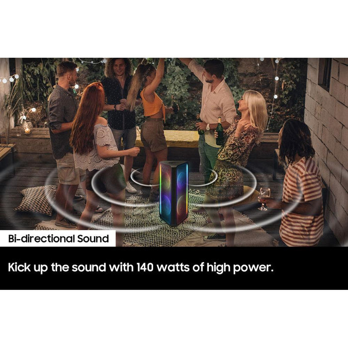 Samsung MX-ST90B Sound Tower High Power Audio Portable Speaker Bundle with PC Microphone