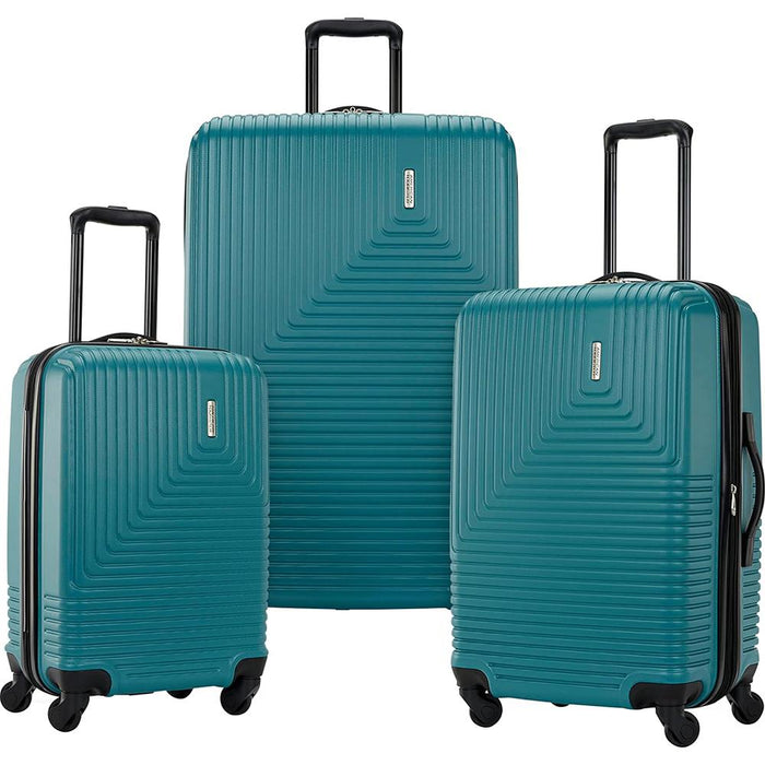 American Tourister Groove Expandable Spinner Suitcase Set 20", 24", 28" - Teal - Open Box