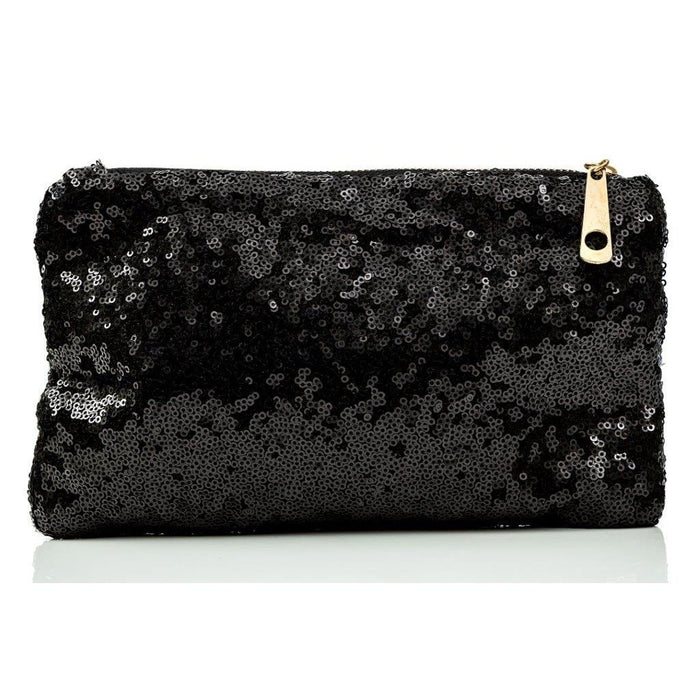 Glambag Sequin Popper Handbag Clutch - Black