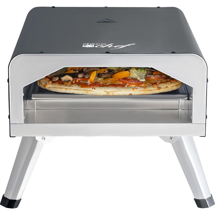 Deco Chef Electric Pizza Oven with 12" 2-in-1 Pizza Stone and Grill, 13" Double Wall Oven