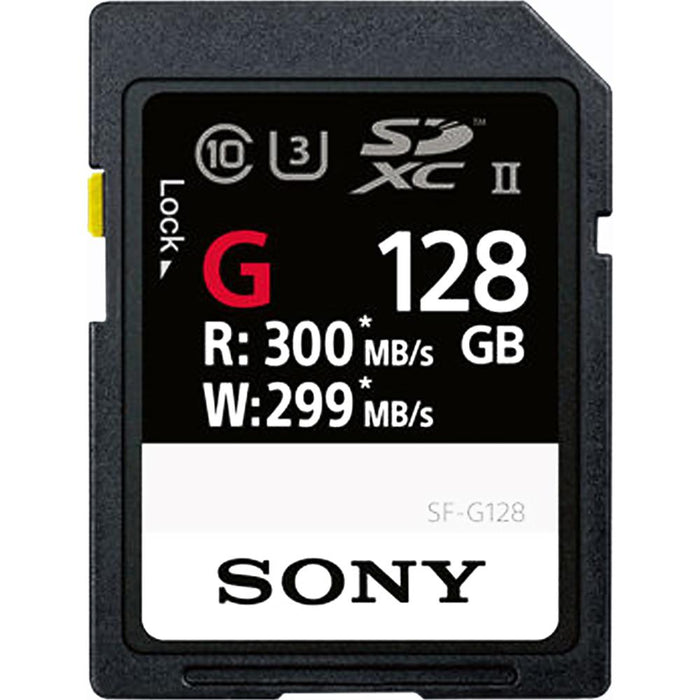 Sony SF-G Series 128GB UHS-II SD Memory Card (SF-G128/T1) - Open Box
