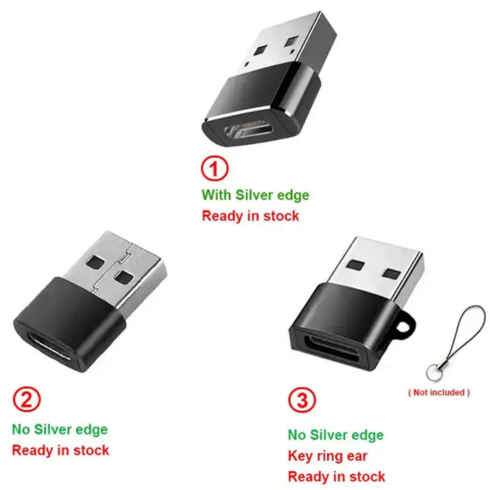 Deco Essentials Converter Adapter Type C Adapter, Type-C USB C Female To USB2.0 USB 2.0 A Male
