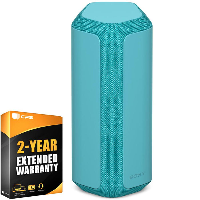 Sony Portable Bluetooth Wireless Speaker, Blue (Renewed) +2 Year Protection Pack