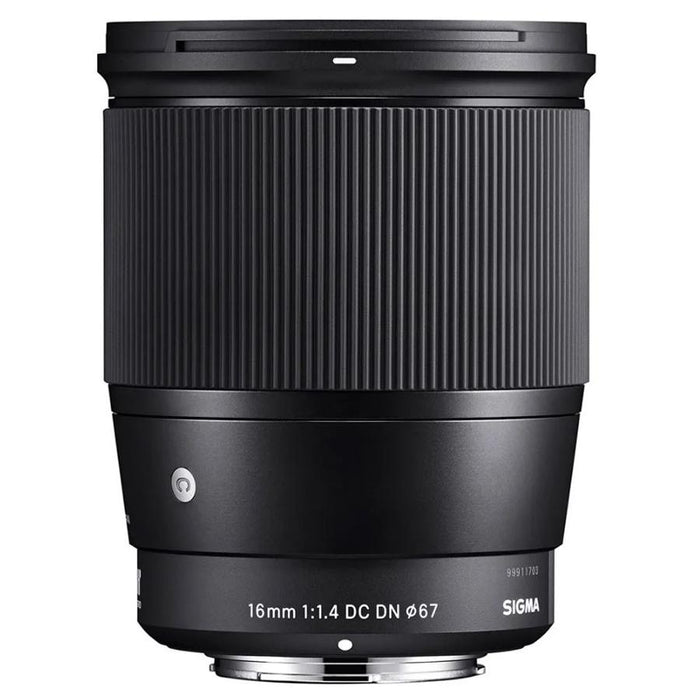 Sigma 16mm F1.4 DC DN Contemporary Lens for Nikon Z-Mount Mirrorless Cameras Bundle