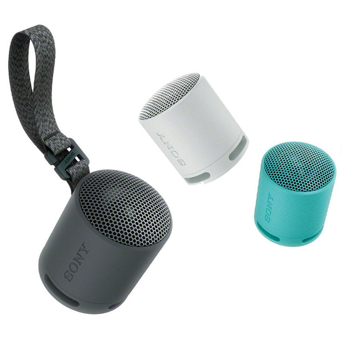 Sony SRSXB100/H XB100 Compact Bluetooth Wireless Speaker, Grey, Refurbished