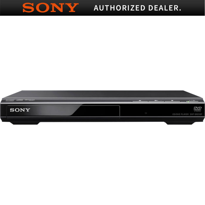 Sony DVPSR210P Progressive Scan DVD Player/Writer, Black - Refurbished
