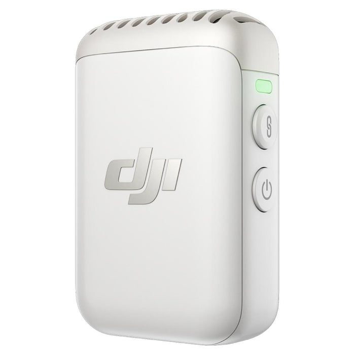DJI Mic 2 Transmitter (White), Wireless Microphone with Intelligent Noise Cancelling