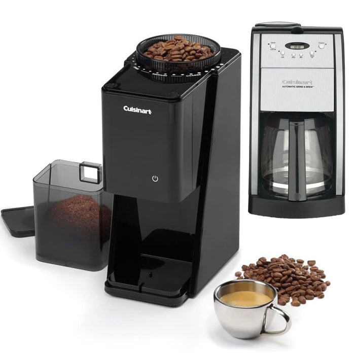 Cuisinart Brew Central 12-Cup Programmable Coffeemaker + Touchscreen Burr Grinder (Black)