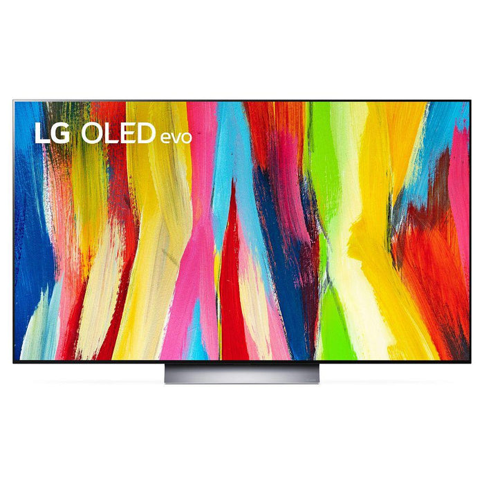 LG 55 Inch HDR 4K Smart OLED TV 2022 Renewed with Monster Cable Bundle