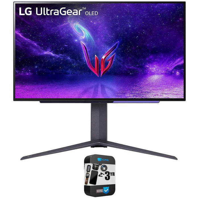 LG 27GR95QE-B UltraGear OLED 27" Gaming Monitor QHD w/ 3 Year Warranty Bundle