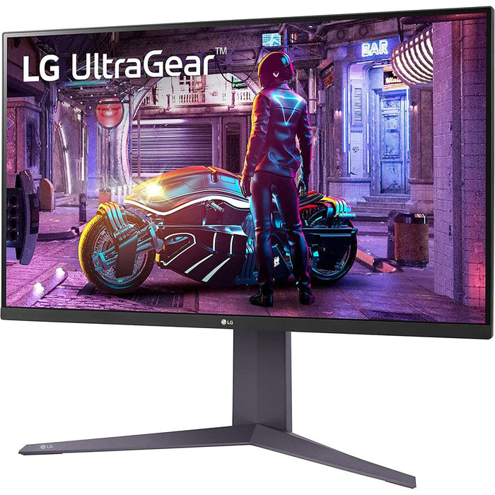 LG 32" UltraGear UHD 4K 1ms 144Hz HDR 10 Gaming Monitor w/ 3 Year Warranty Bundle