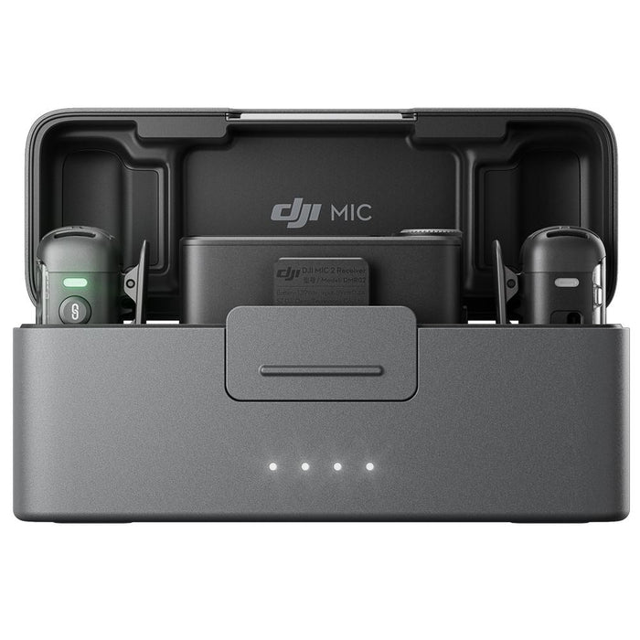DJI Mic 2 (2 TX + 1 RX + Charging Case) All-in-one Wireless Microphone Bundle