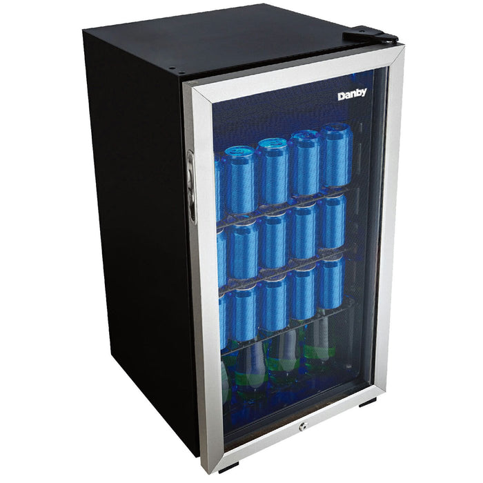 DANBY 3.1 cu. ft. Free-Standing Beverage Center, Stainless Steel- DBC117A1BSSDB6