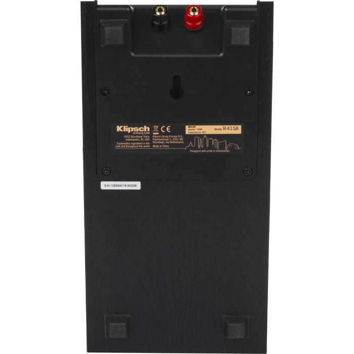 Klipsch R-41SA Powerful Detailed Home Speaker Set of 2 - Black - Open Box