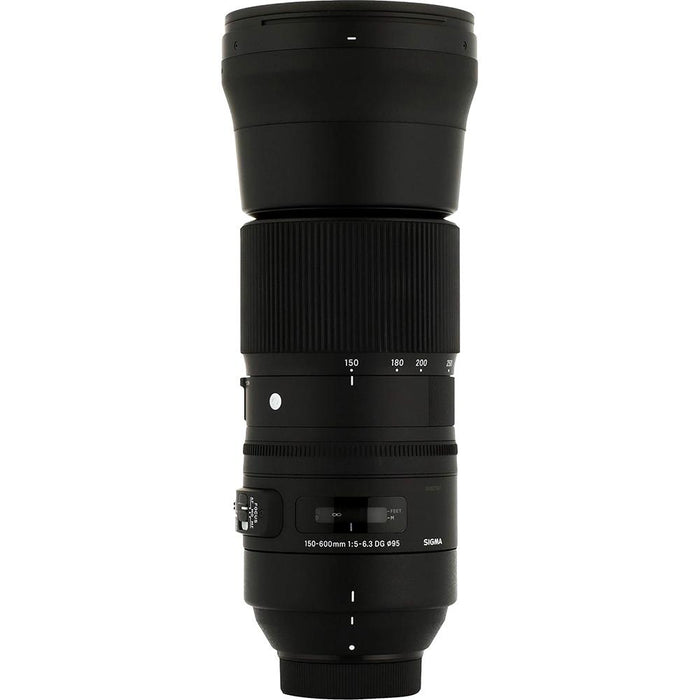 Sigma 150-600mm F5-6.3 DG OS HSM Zoom Lens (Contemporary) Nikon DSLR Cameras, Open Box