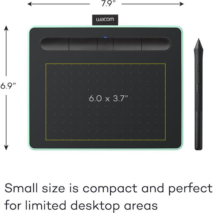 Wacom Intuos Creative Pen Tablet with Bluetooth - Small, Pistachio - Open Box