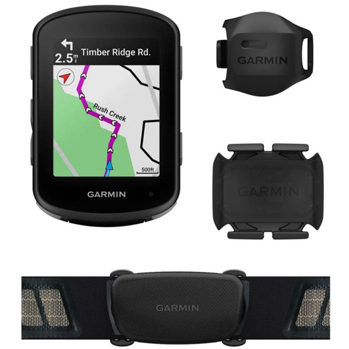 Garmin Edge 540, Compact GPS Cycling Computer w/ Sensors + Deco Accessory Bundle