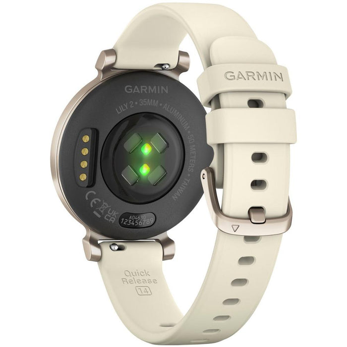 Garmin Lily 2 Smartwatch Cream Gold with Coconut Silicone Band