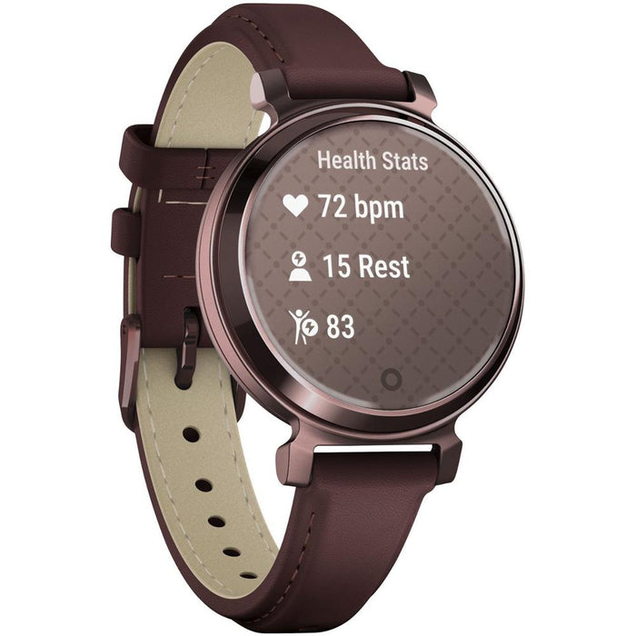 Garmin Lily 2 Classic Dark Bronze with Mulberry Leather Band Smartwatch