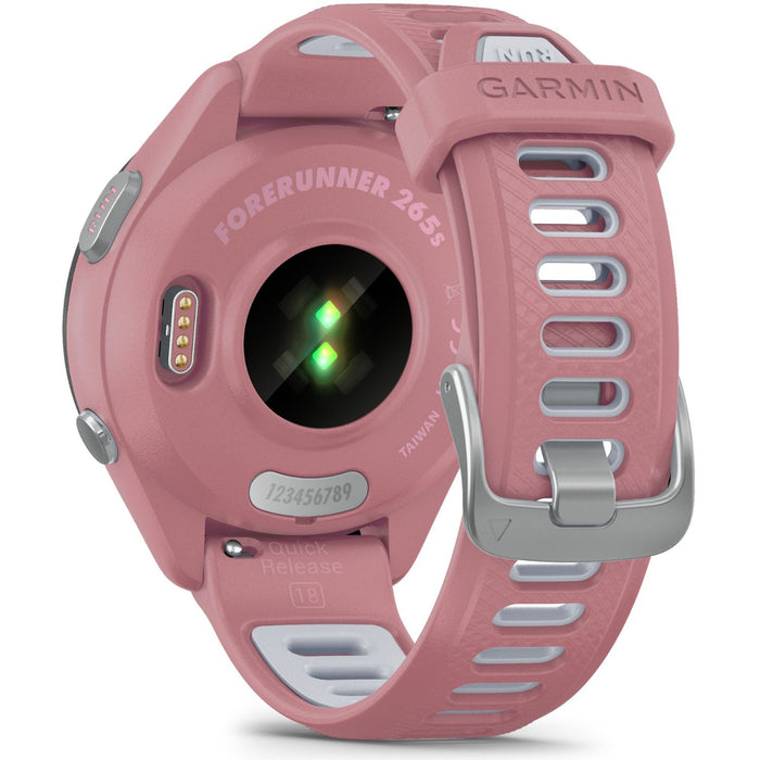 Garmin Forerunner 265S GPS Smartwatch, Light Pink/Whitestone
