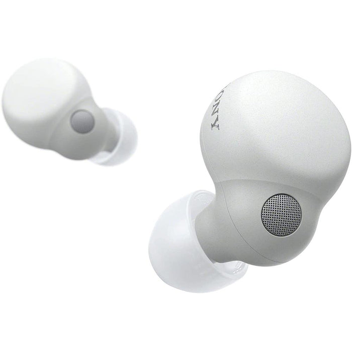 Sony LinkBuds S Truly Wireless Noise Canceling Earbuds, White w/ Accessories Bundle