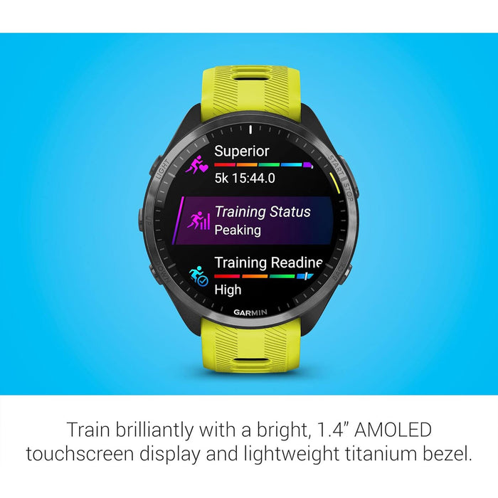 Garmin Forerunner 965 Running Smartwatch, Amp Yellow and Black