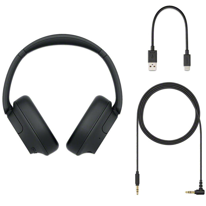Sony Wireless Noise Cancelling Headphone, Black, Refurb. +Accessories Bundle