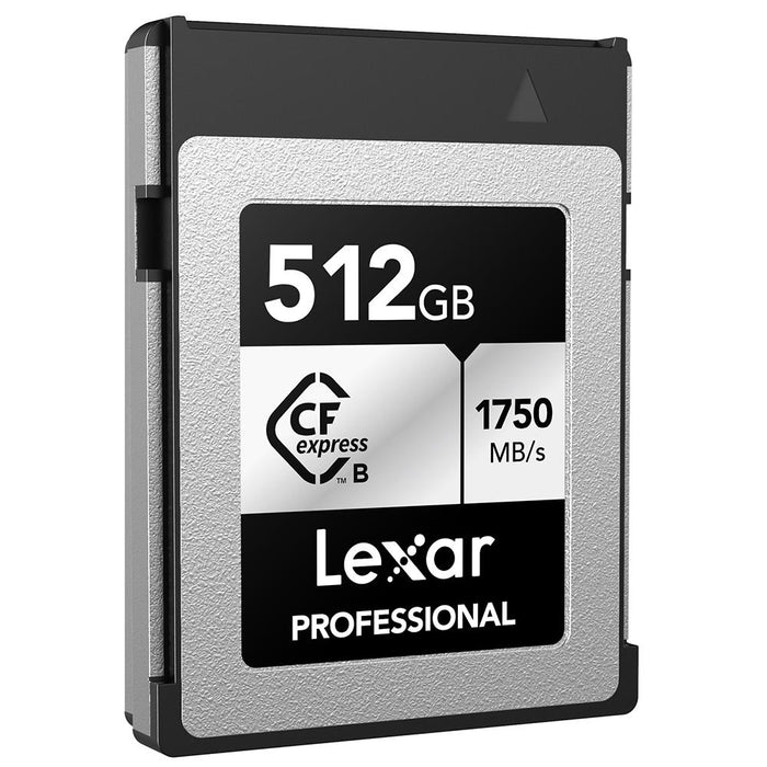 Lexar CFexpress Type B SILVER Series Memory Card 512GB with Card Reader