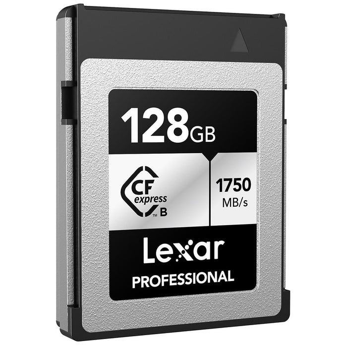 Lexar CFexpress Type B SILVER Series Memory Card 128GB 2 Pack with Card Reader