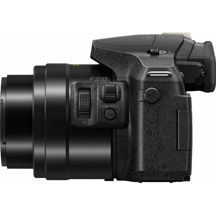 Panasonic DMC-FZ300K LUMIX FZ300 4K 24X F2.8 Long Zoom Digital Camera - Black