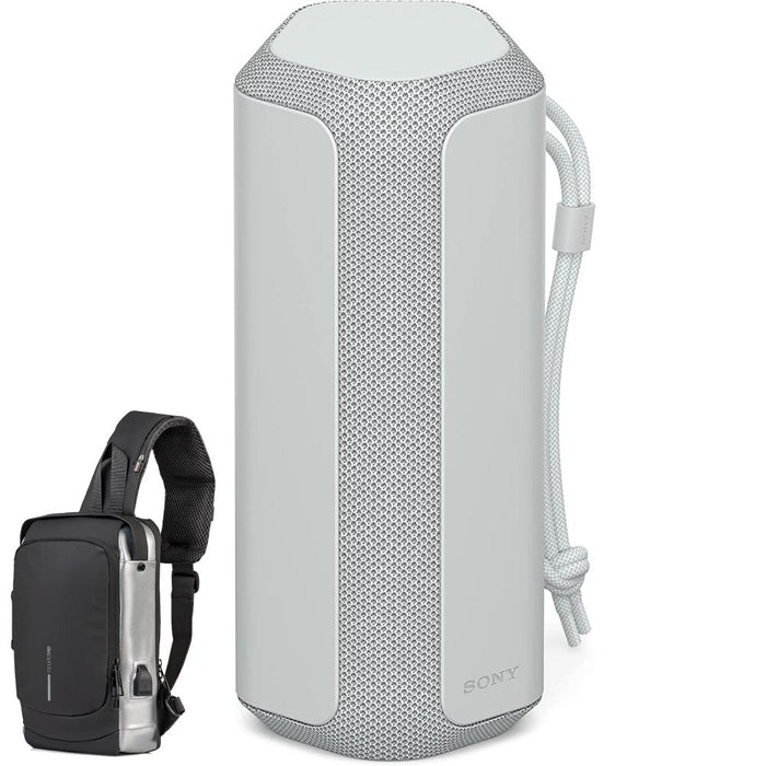 Sony XE200 X-Series Portable Wireless Speaker Gray + Deco Essential Sling Backpack