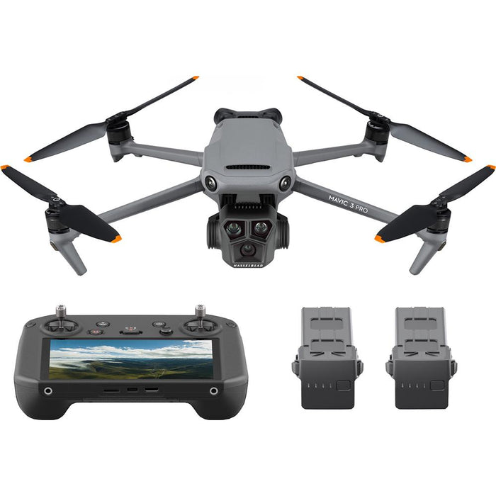 DJI Mavic 3 Pro Drone with Fly More Combo and RC Pro (CP.MA.00000662.01) - Open Box