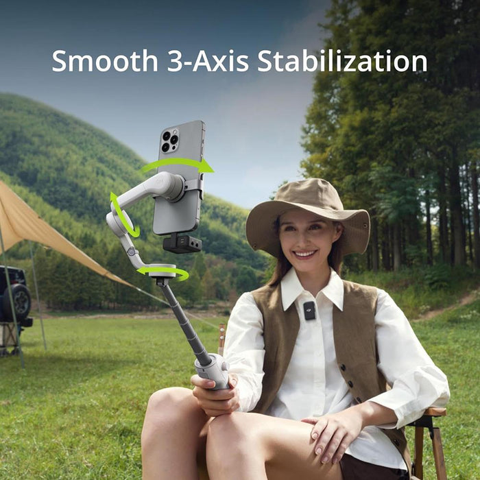 DJI Osmo Mobile 6 Smartphone Gimbal 3-Axis Stabilizer - Platinum Gray - Open Box