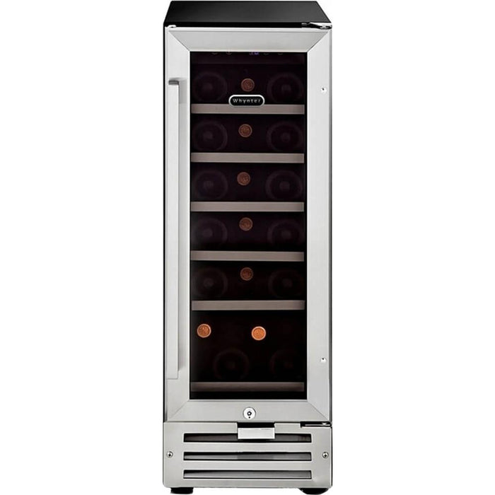 Whynter 18 Bottle Built-in Wine Refrigerator/Cooler, Stainless Steel/Black (BWR-18SD)