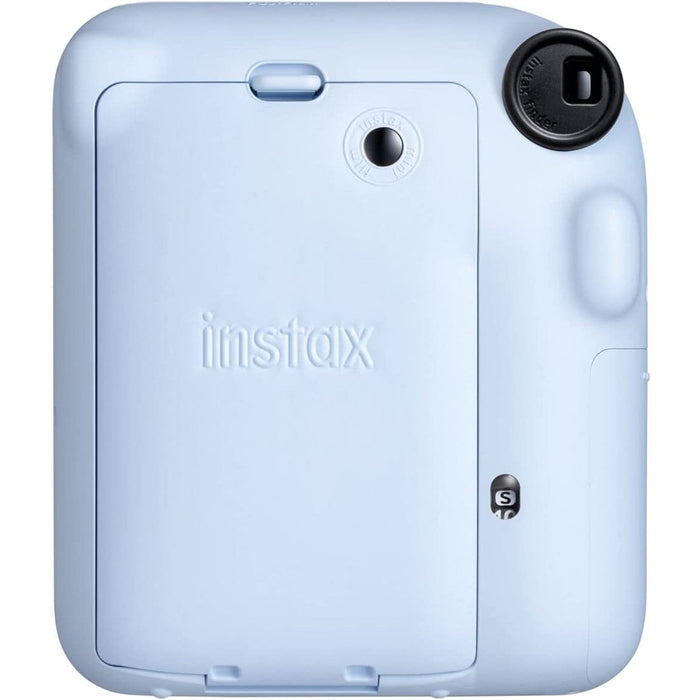 Fujifilm Instax Mini 12 Instant Camera, Pastel Blue with Holiday Photo Bundle - Open Box