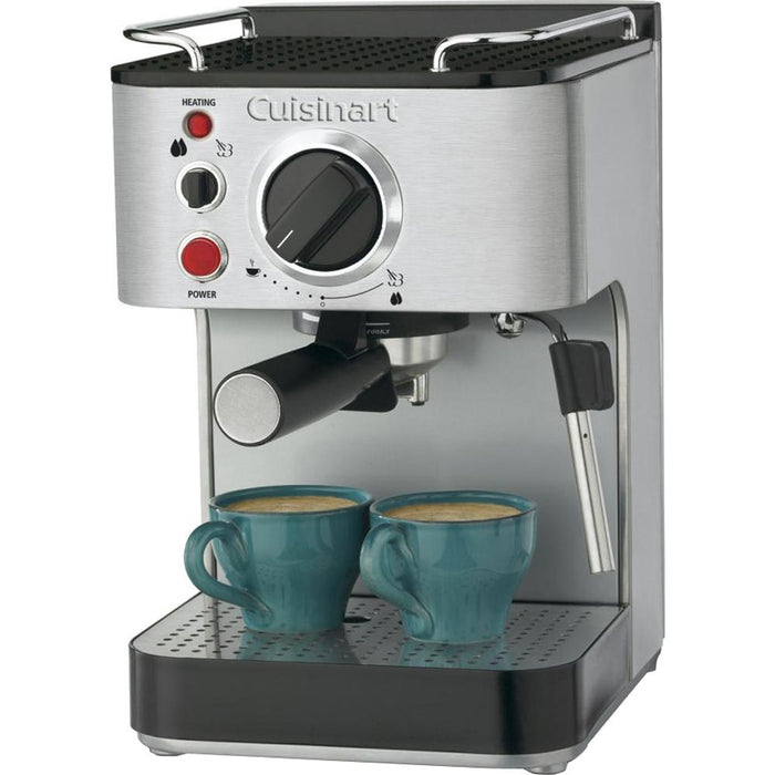 Cuisinart Stainless Steel Manual Espresso Maker CBC-200SA/EM-100NP1, Open Box