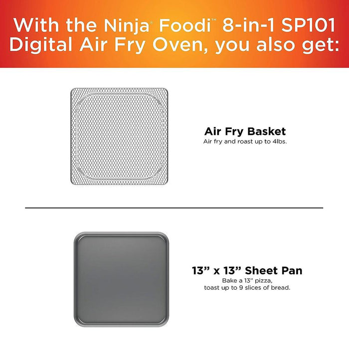 Ninja SP100 Foodi Digital Air Fry Oven (Black), Refurbished, Open Box