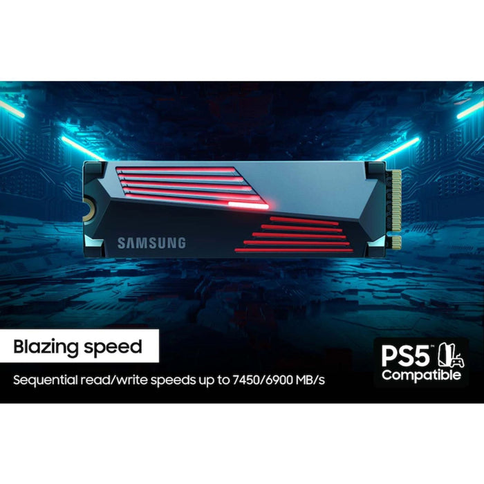 Samsung 990 PRO Heatsink PCIe 4.0 NVMe M.2 SSD 4TB (MZ-V9P4T0CW)