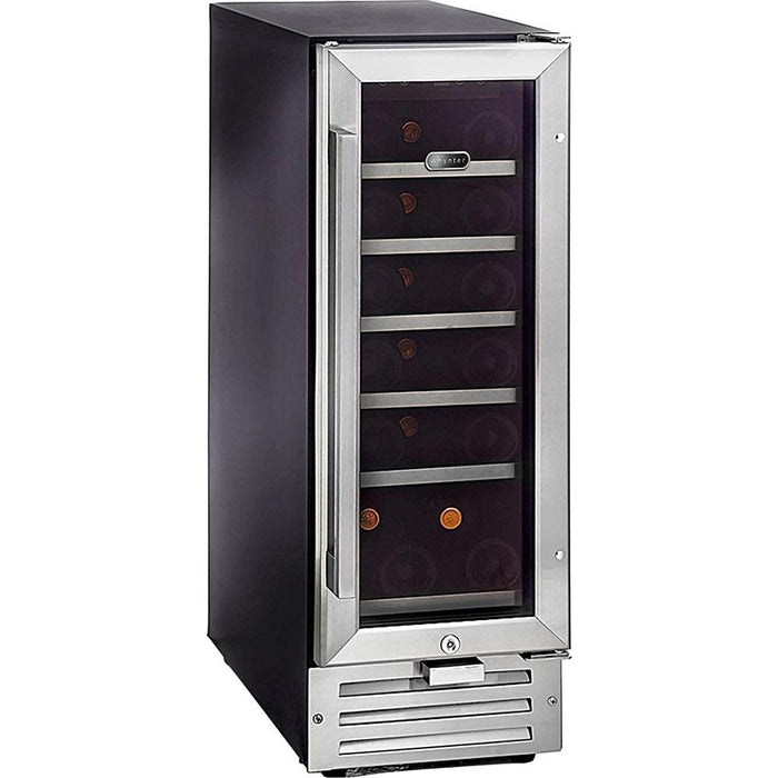 Whynter 18 Bottle Built-in Wine Refrigerator/Cooler, Stainless Steel/Black - Open Box