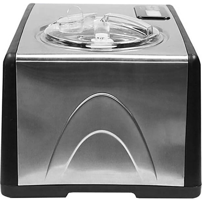 Whynter 1.6-Quart Automatic Compressor Ice Cream Maker, Stainless Steel - Open Box